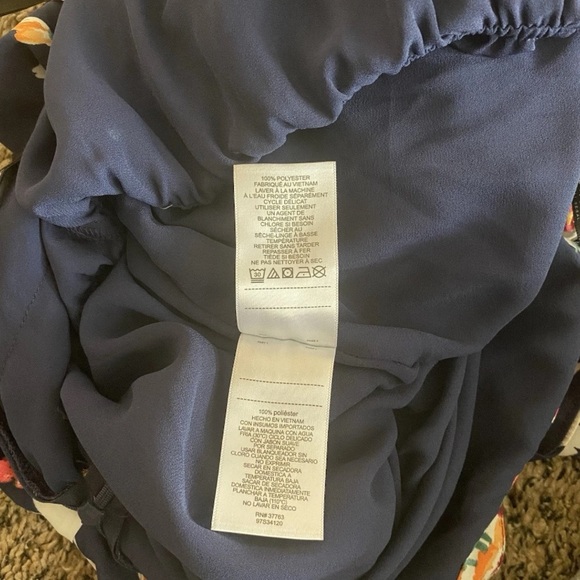 Laundry by Shelli Segal Women’s Floral Two Tier Ruffle Palazzo Jumpsuit Size 12 - Picture 11 of 12